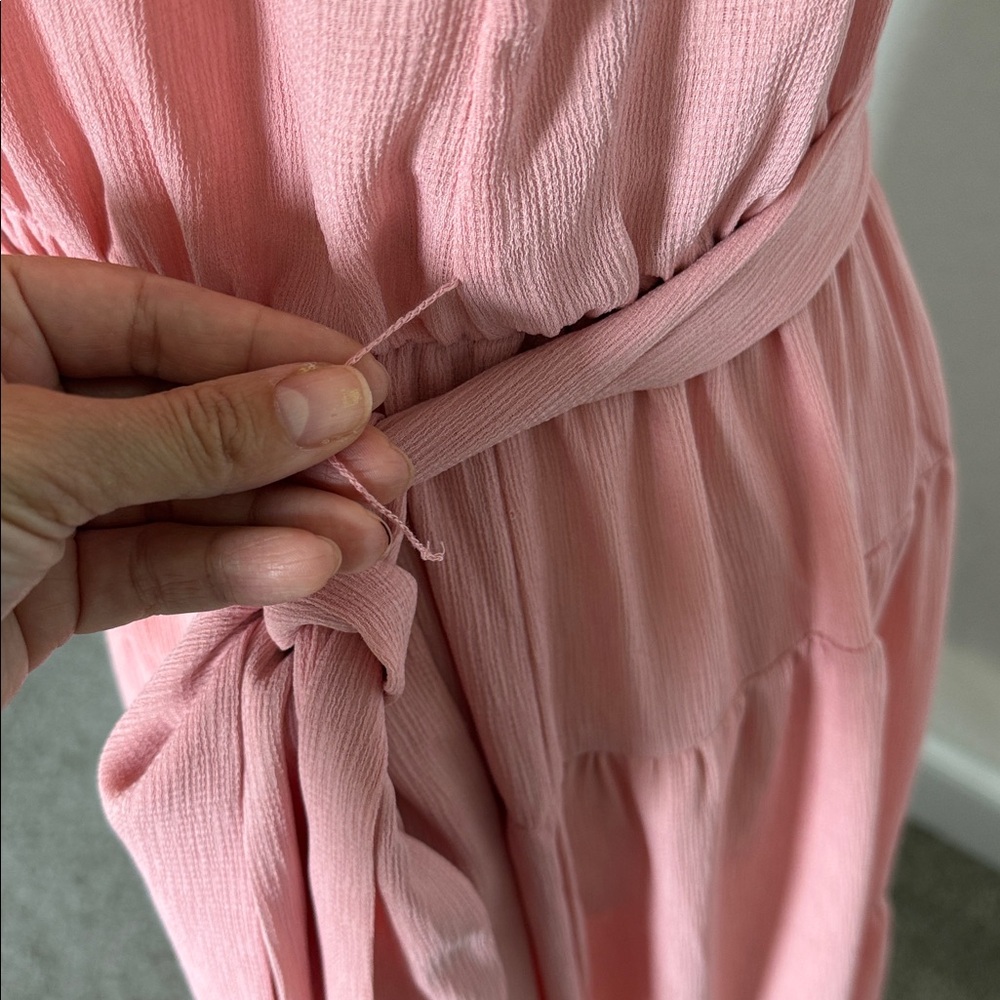 Forever 21 pink Maxi dress Sz Large - Picture 12 of 13